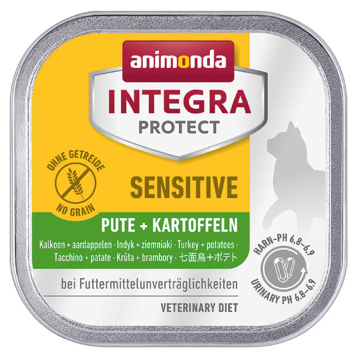 animonda Katzen-Nassfutter INTEGRA Sensitive Adult Pute + Kartoffeln